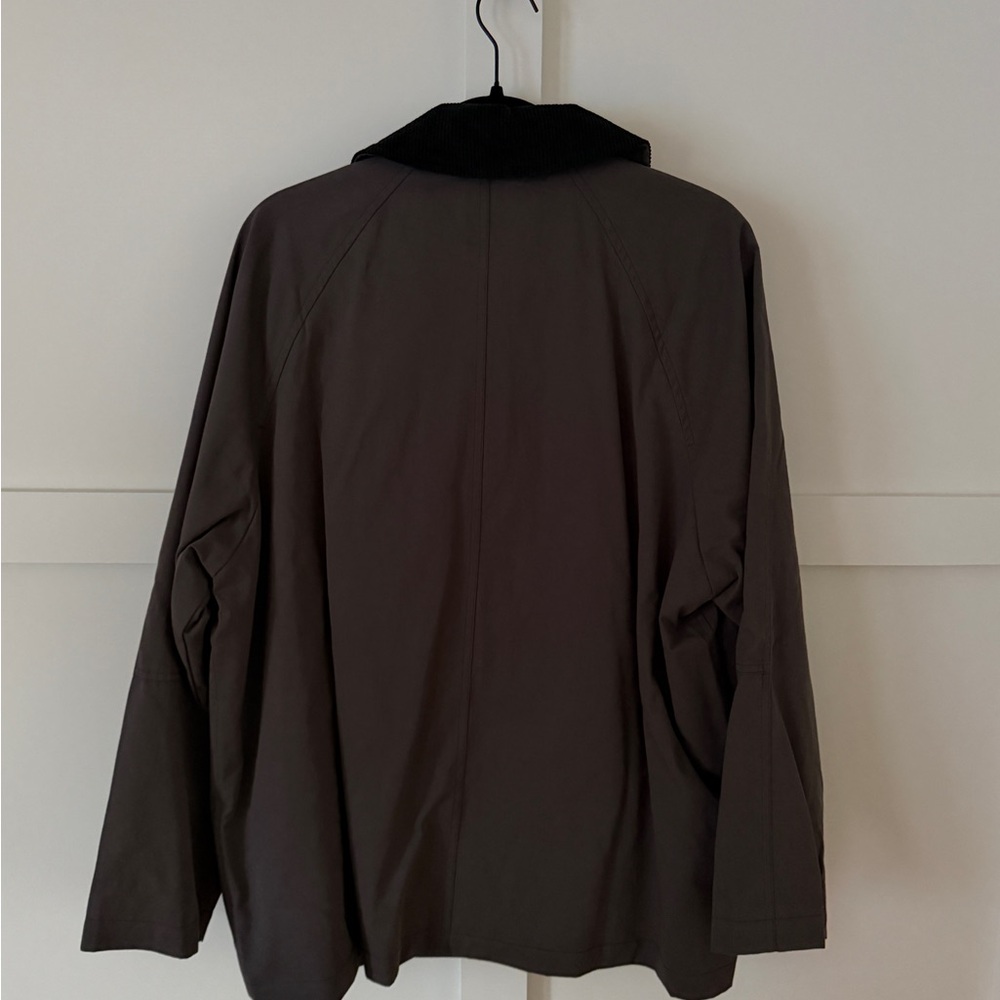 NIA Galilea Jacket in Charcoal with Black Collar - Picture 3 of 5